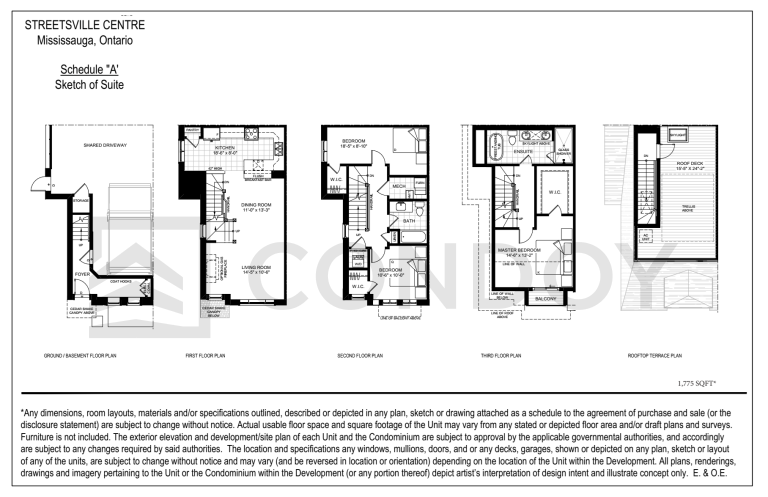 Streetsville Centre Towns Lot 119 Floorplan