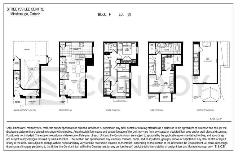 Streetsville Centre Towns Lot 60 Floorplan