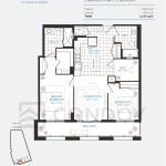 Anthem at The Metalworks Condos Floor Plan 2A+D