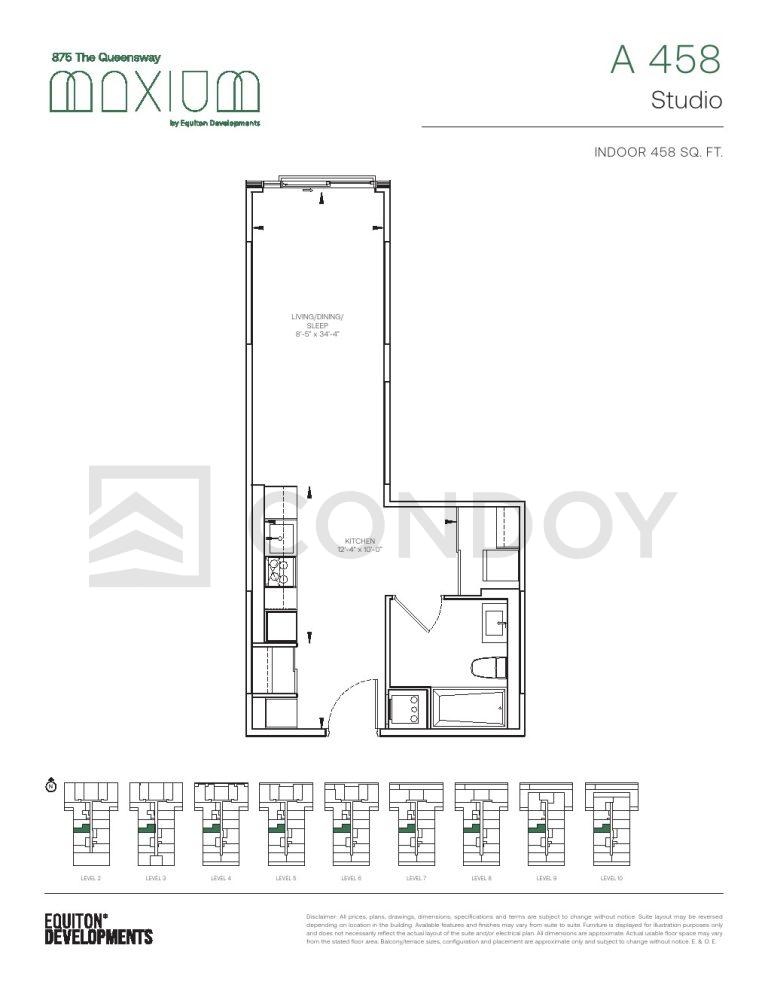 Maxium Condos A 458 Floorplan