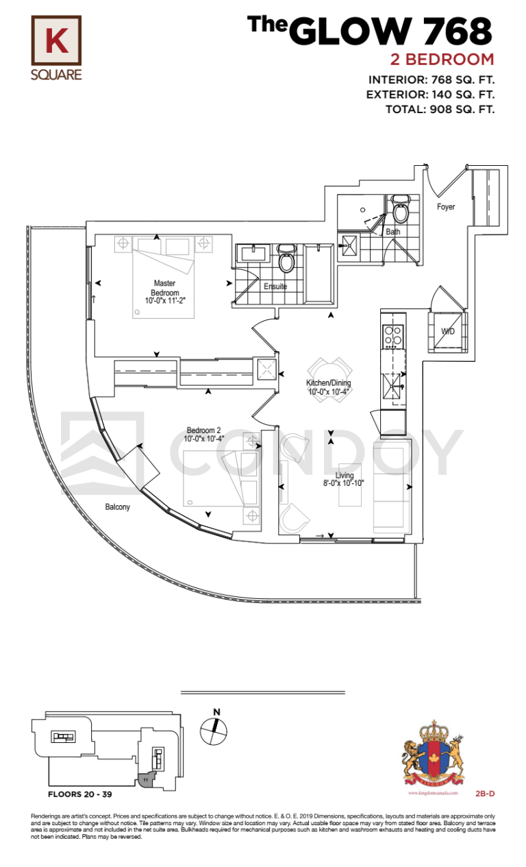 KSquare Condos-The-Glow-768-Floor-Plan