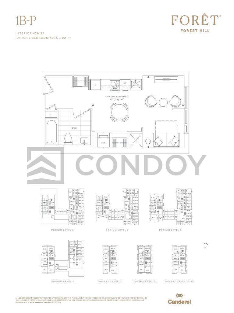 Foret-Condos-Model-1B-P-floorplan