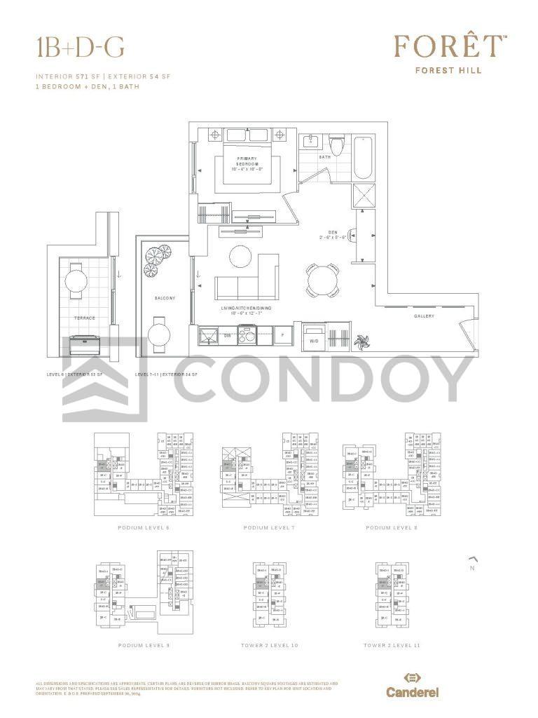 Foret-Condos-Model-1B+D-G-floorplan