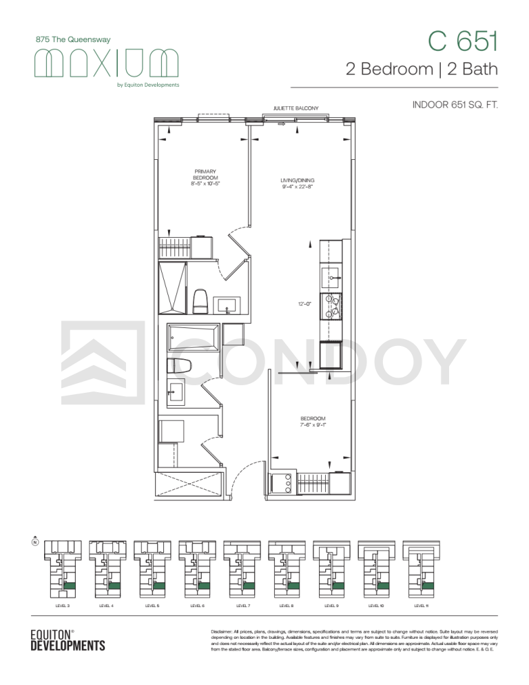Maxium Condos C 651 Floorplan