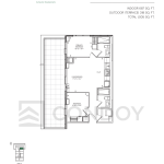 Maxium Condos C-687 T Floorplan