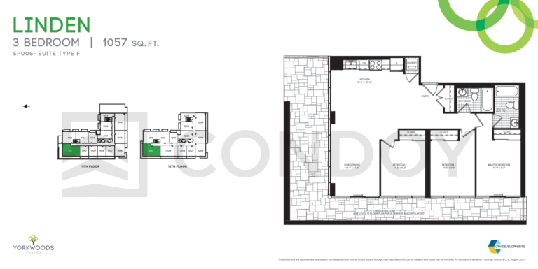 Yorkwoods Condos Linden Floorplan Model