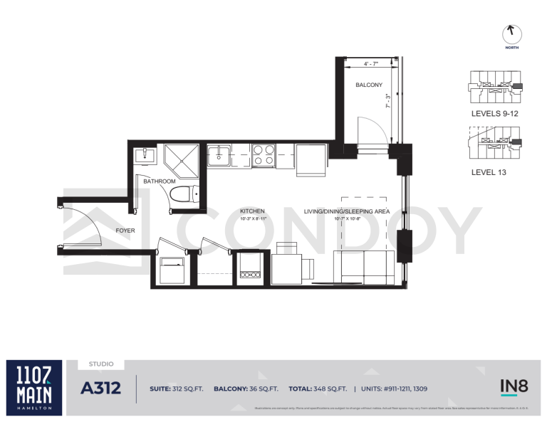 1107 Main Condos A312 Floor Plans