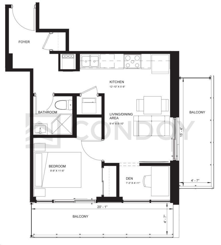 1107 Main Condos C497 Floor Plans