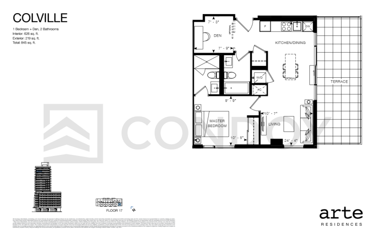 Arte Residences COLVILLE Floor Plan