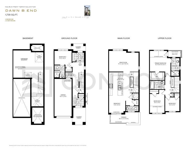 The Willows Homes DAW N B E N D floorplan