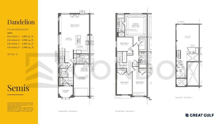 Whitby Meadows Homes Dandelion Floor Plan