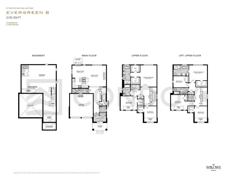 The Willows Homes E V E R G R E E N B floorplan