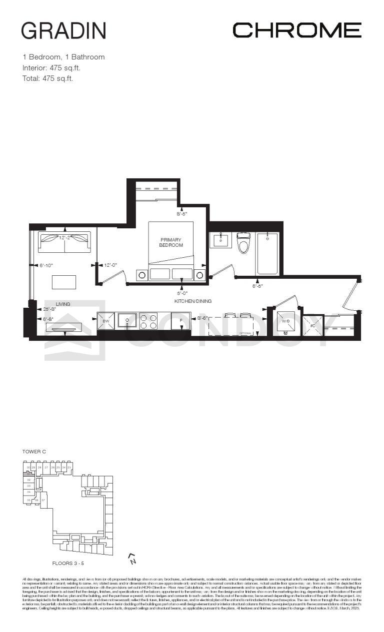 Chrome Condos GRADIN Floor plan