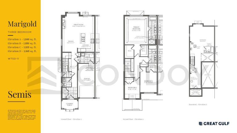 Whitby Meadows Homes Marigold Floor Plan