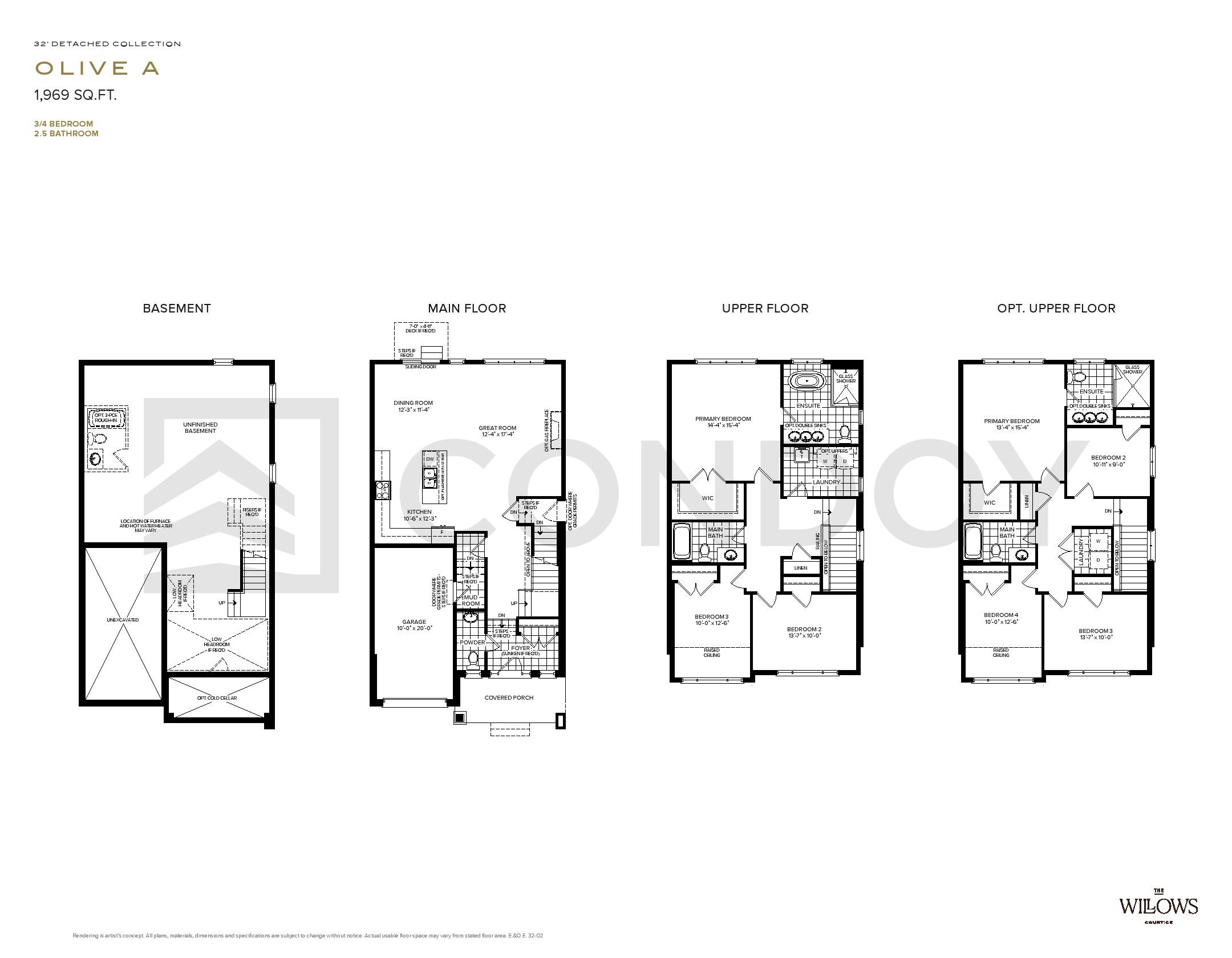 The Willows Homes O L I V E A floorplan