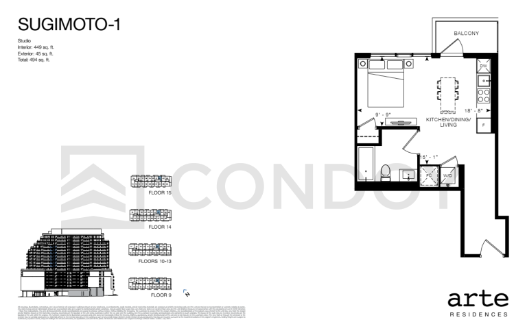 Arte Residences SUGIMOTO-1 Floor Plan