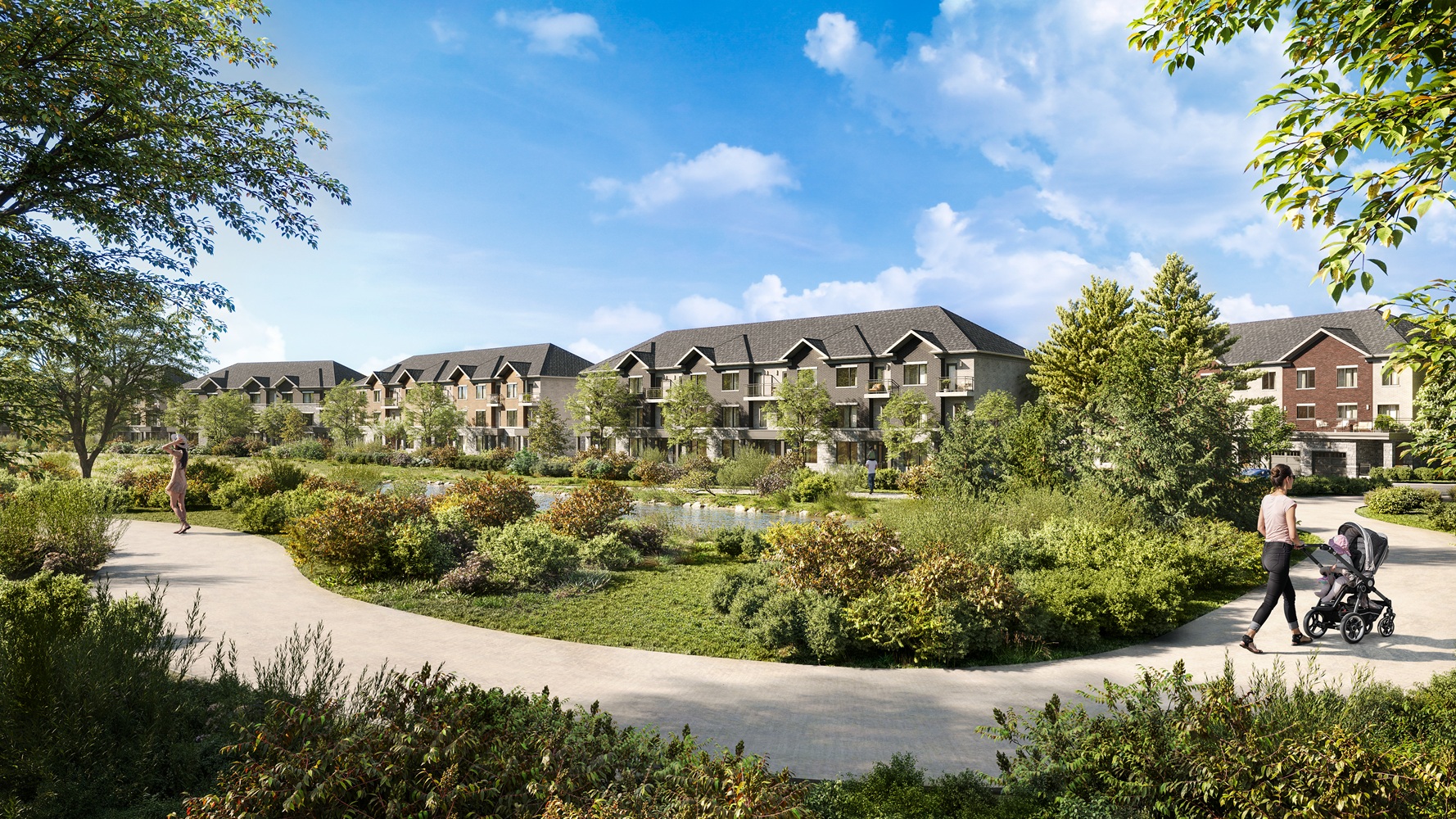 Skylands Townhomes Pond