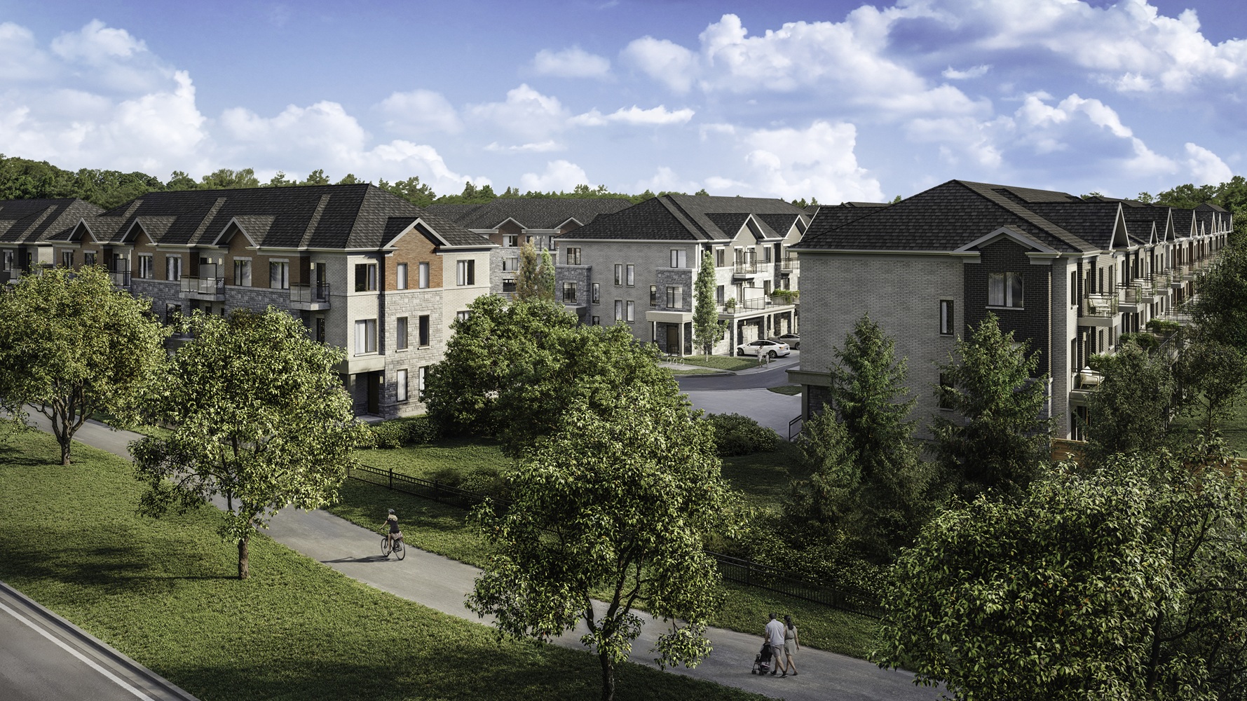 Skylands Townhomes Streetscape