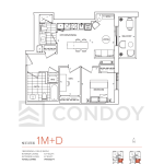 900-St.Clair-Village-Condos-Model-1M+D-floorplan