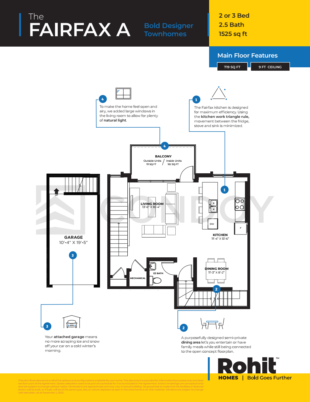 Dean’s Landing Condos Model Fairfax A floorplan