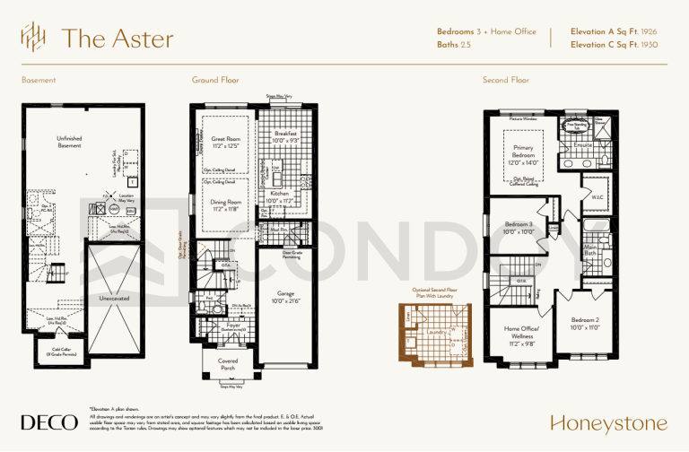 Honeystone-Towns-The-Aster-floorplan