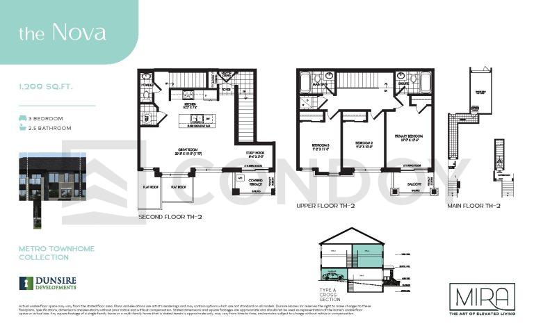 Mira Towns the Nova Floor plan