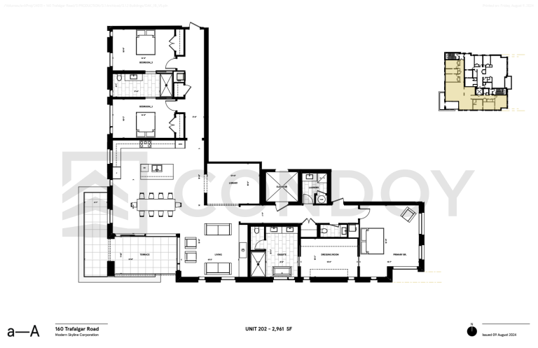 The Aristocrat Condos Unit 202 Floor Plan