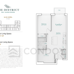 The District on Gardiners Condos 2DiB Floor Plans