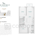 The District on Gardiners Condos 2Dic Floor Plans