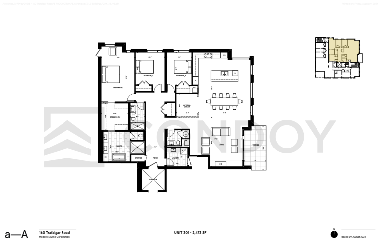 The Aristocrat Condos Unit 301 Floor Plan