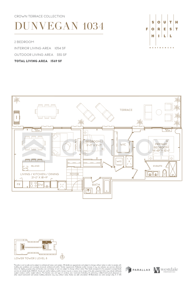 South Forest Hill Residences Dunvegan 1034 Floor plan
