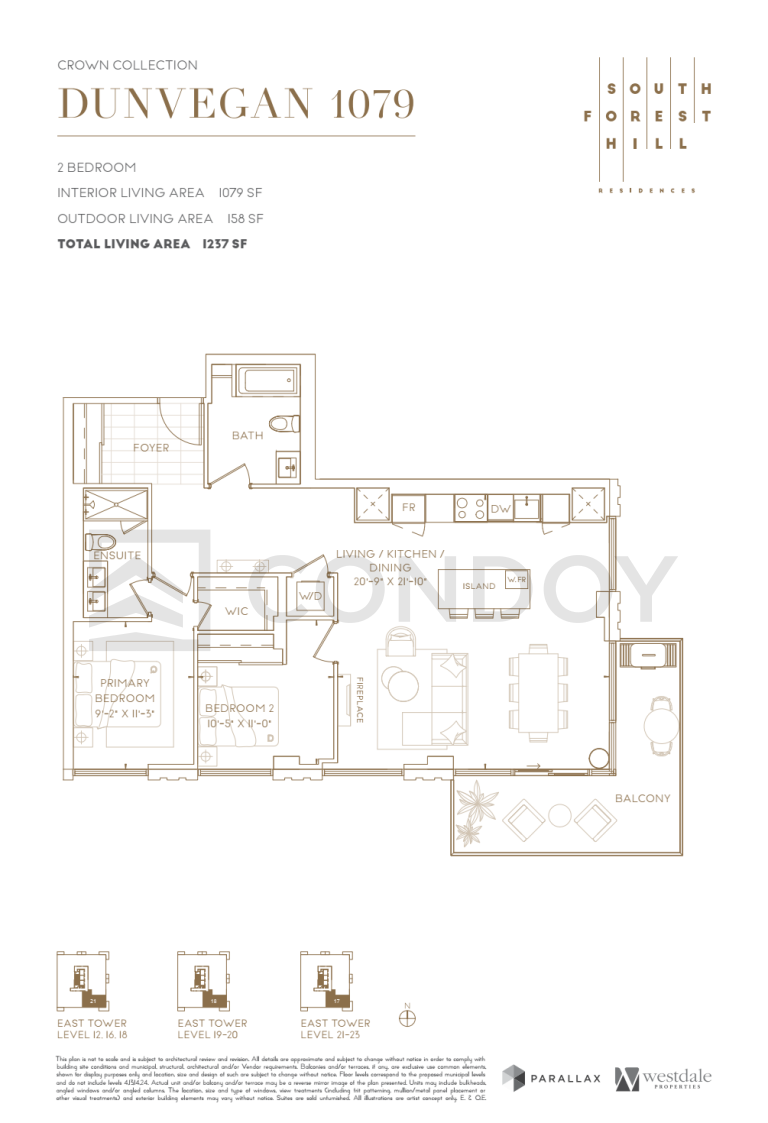 South Forest Hill Residences Dunvegan 1079 Floor plan