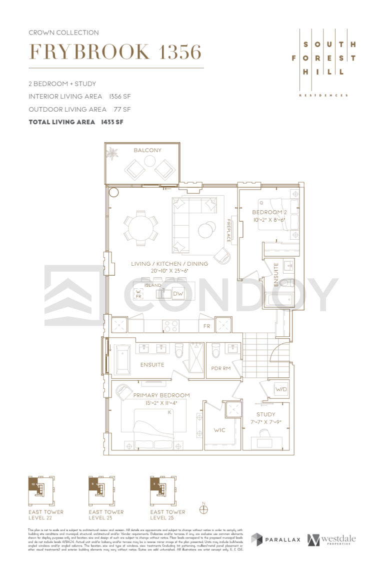South Forest Hill Residences Dunvegan 1356 Floor plan