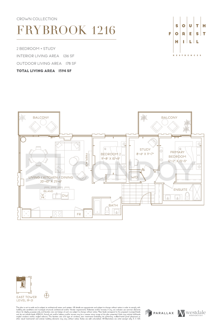 South Forest Hill Residences Frybrook 1216 Floor plan