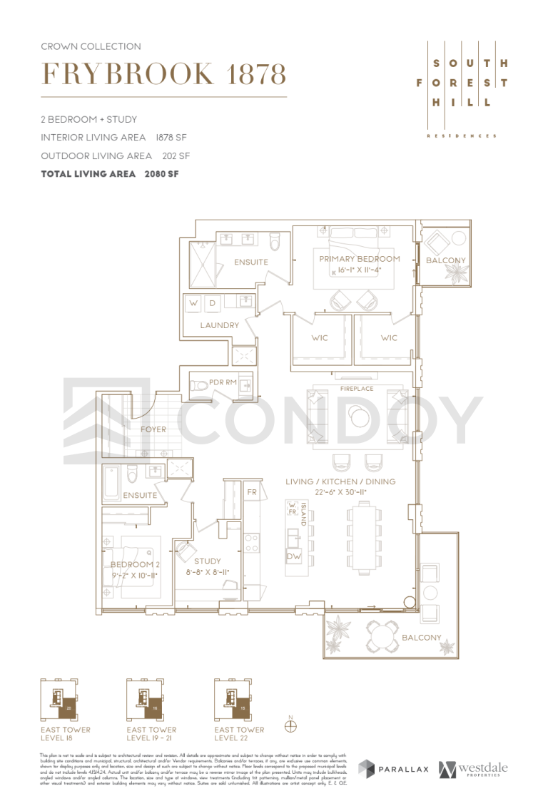 South Forest Hill Residences Frybrook 1878 Floor plan