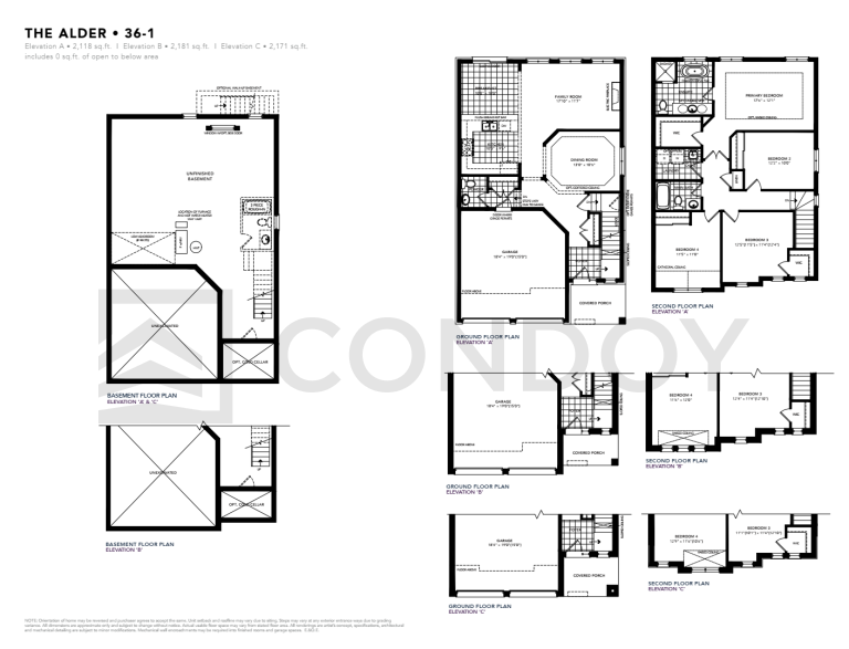 The Alder Ellis Lane Homes | The Alder | 2118 - 2181 SQF | 4B