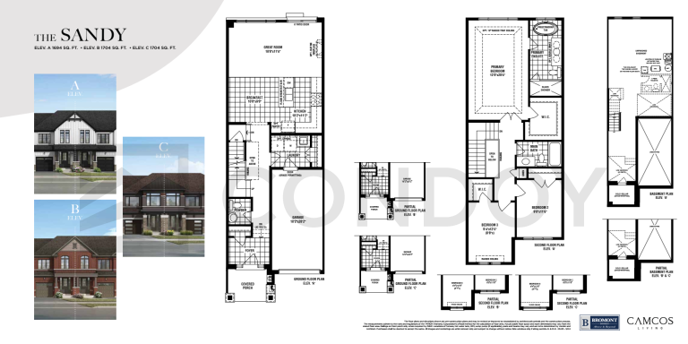 The Gateway of Lindsay Model The Sandy Floor Plan