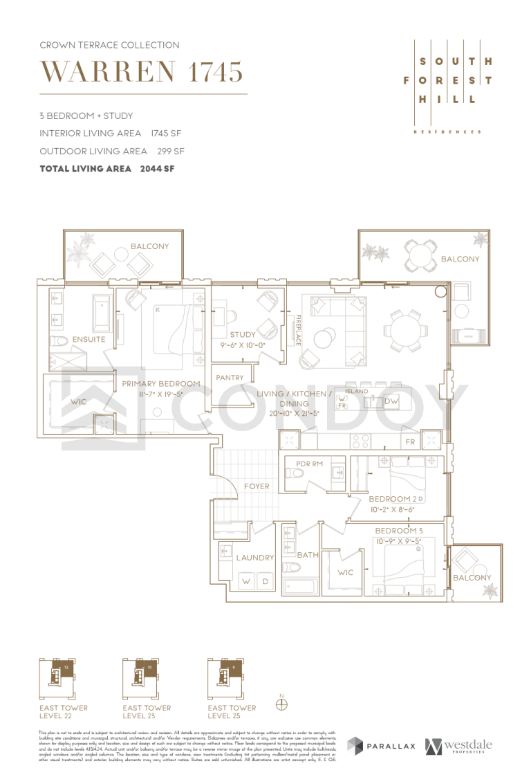South Forest Hill Residences Warren 1745 Floor plan