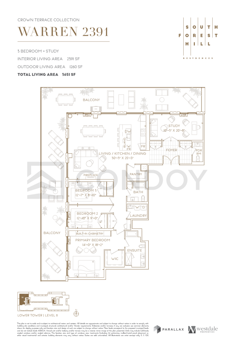 South Forest Hill Residences Warren 2391 Floor plan