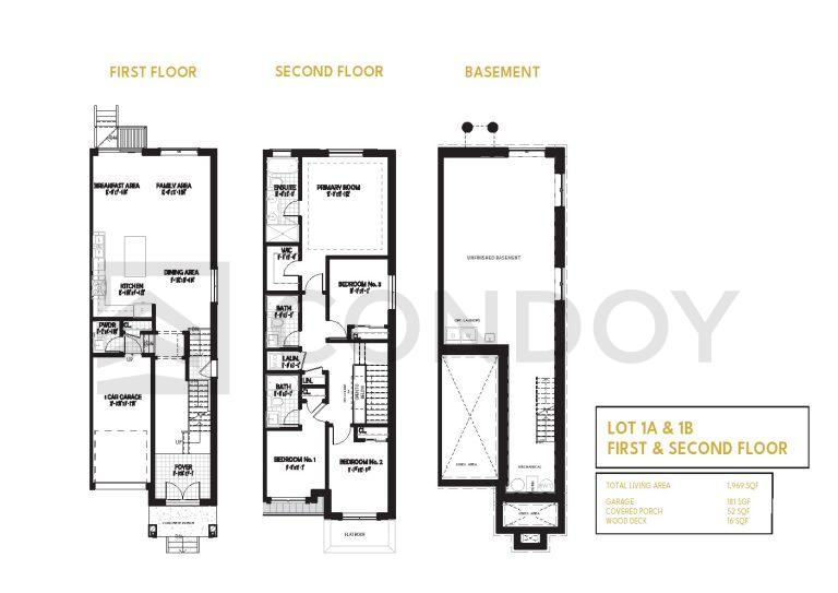 Harmony Crossing Towns 1A Floor Plan