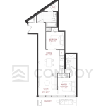 Junction Point Condos 2B_C Model Floor plan