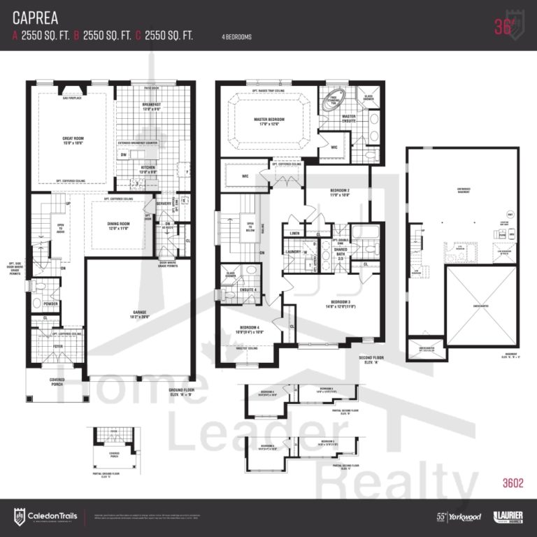 Caledon Trails Caprea Floor Plan