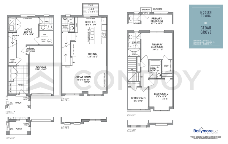 Harbourview Homes Cedar Grove Floor Plan