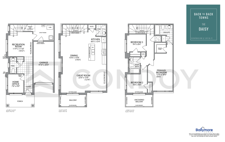 Harbourview Homes Daisy Floor Plan