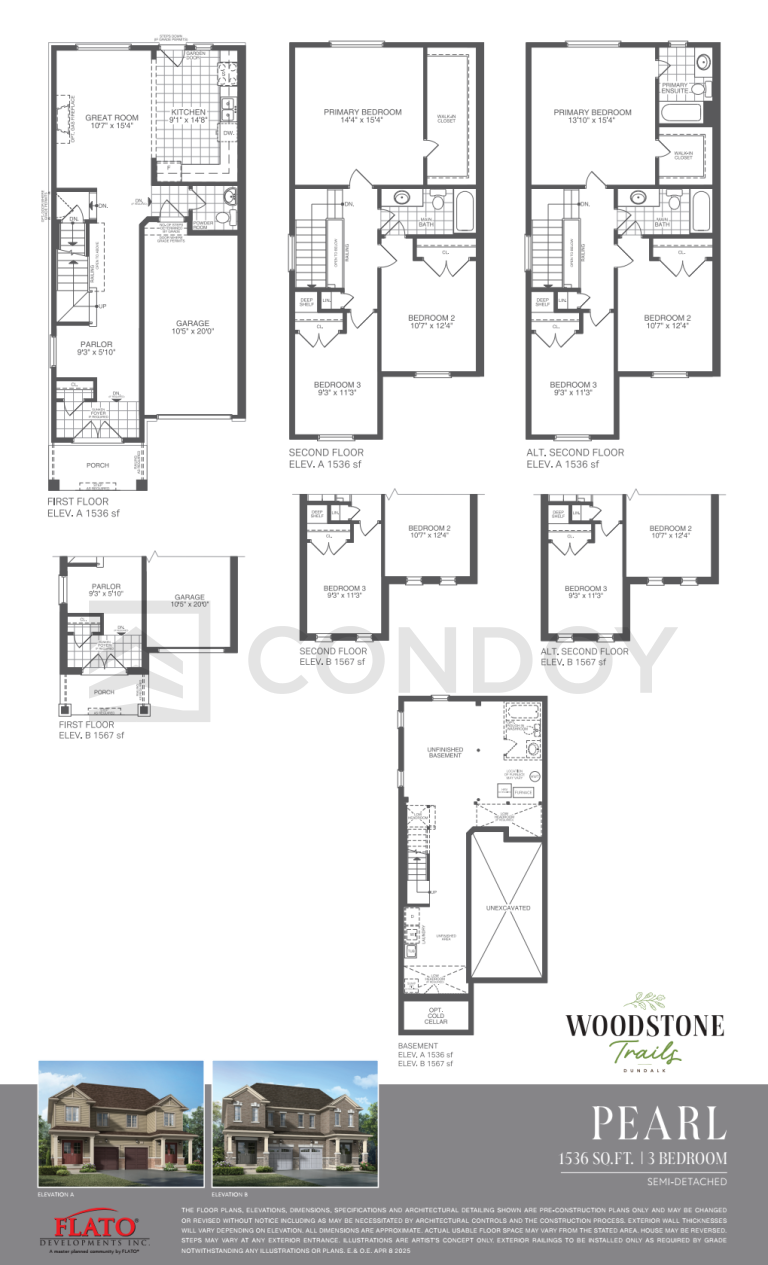 Woodstone Trails Homes PEARL Floor Plans