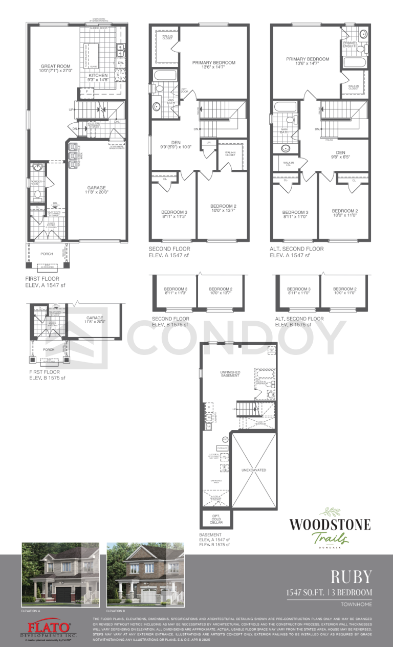 Woodstone Trails Homes Ruby Floor Plans