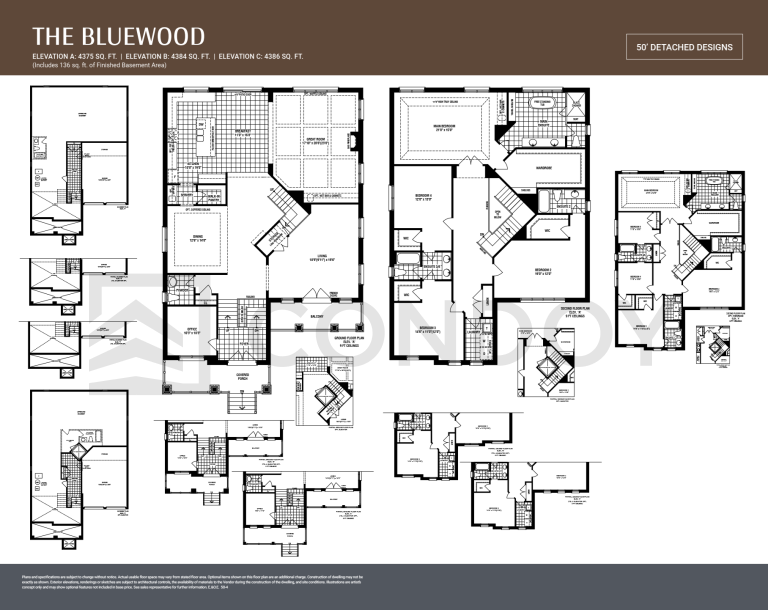 Bondhead Towns The Bluewood Floor Plan