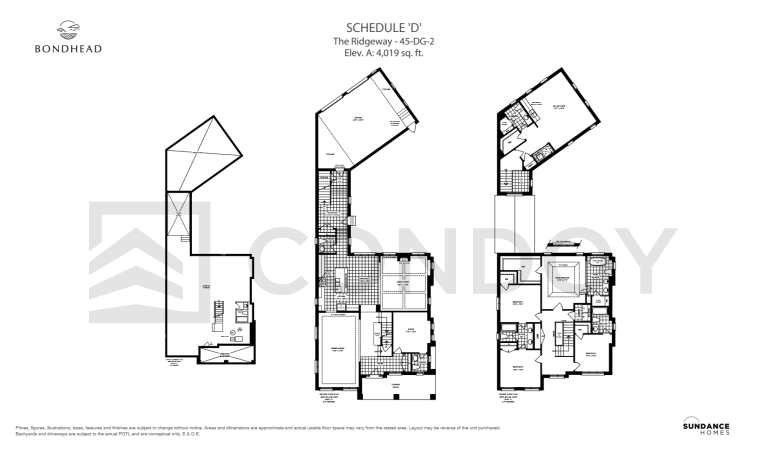 Bondhead Towns The Ridgeway Floor Plan
