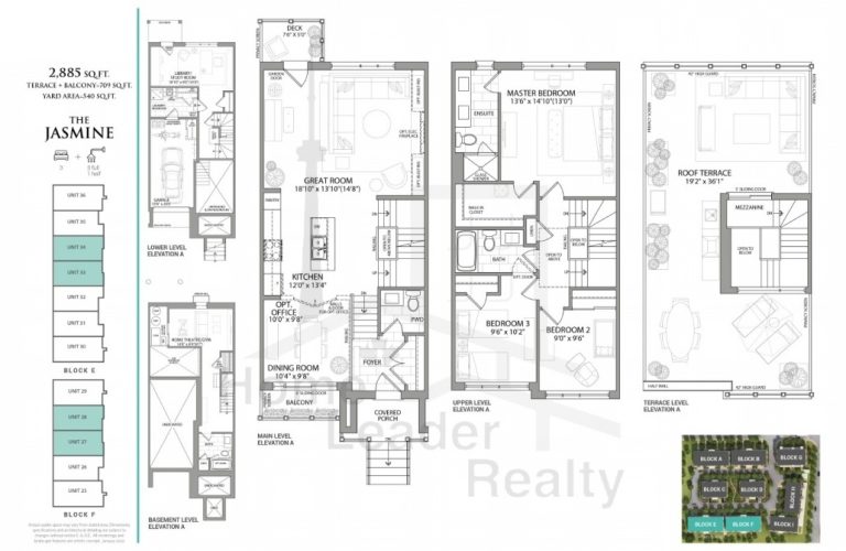 Jefferson Heights Towns Jasmine Floor Plans