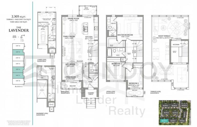 Jefferson Heights Towns Lavender Floor Plans